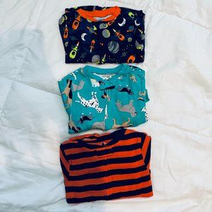Simple Joys by Carter's 3pk 24mth Snug-fit Foot Cotton Toddler Pajamas